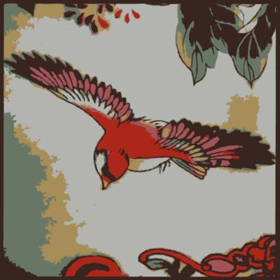 A found bird Chinese calligraphy style  2  Thumbnail