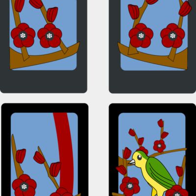 rg1024 Hanafuda Ume  February  Thumbnail
